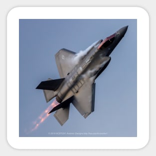 F-35A Afterburner and Vapor 2 at Dusk Sticker